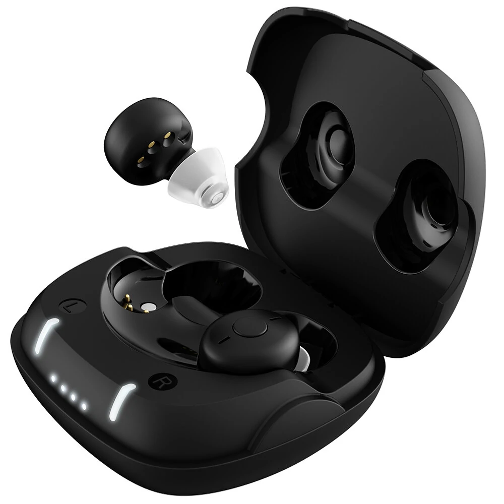 (image for) Sound Amplifier Dedicated Invisible Ear Internal Earbuds Adjustable Noise Reduction USB Charging Earphone for Elderly